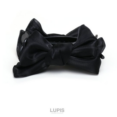 LUPIS Ribbon Slim Hair Clip v2638 Beige/Black