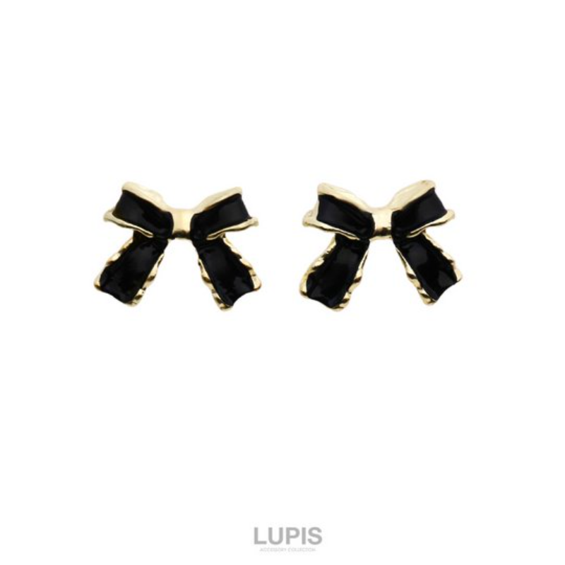 Lupis Monochrome Ribbon Earrings