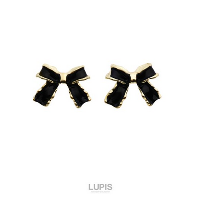 Lupis Monochrome Ribbon Earrings