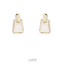 LUPIS Trapezoid Marble Earrings
