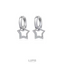 Star Hoop Earrings