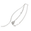 Lupis Metal Heart Plate Chain Necklace
