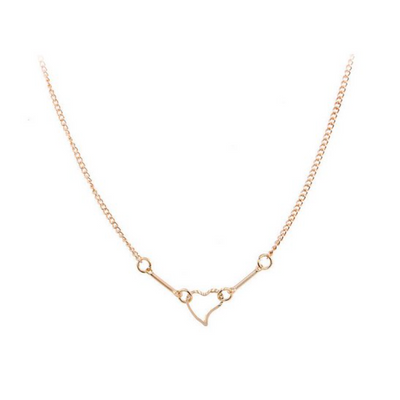 Lupis Heart x Bar Simple Necklace