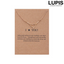 Lupis Heart x Bar Simple Necklace