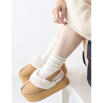 tutuanna Wool Blend Ribbed Socks (21 cm)