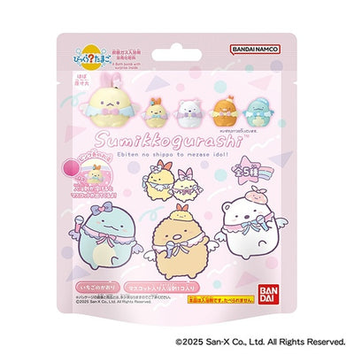 Bandai Bikkura Tamago Sumikko Gurashi Ebiten no Shippo Aim to be an Idol! Bath Bomb with Random Figurine