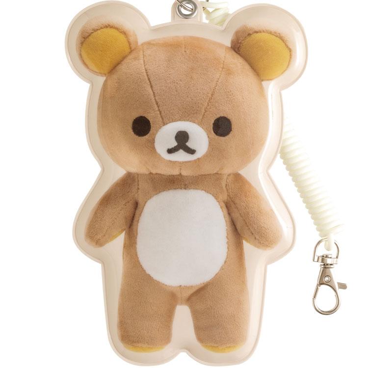 Rilakkuma Plush Photo Series Die-Cut Pass Case – Rilakkuma / Korilakkuma [San-X]