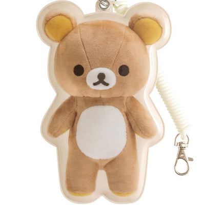 Rilakkuma Plush Photo Series Die-Cut Pass Case – Rilakkuma / Korilakkuma [San-X]