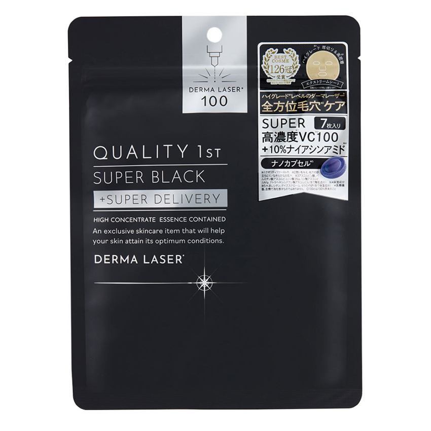 QUALITY 1st Derma Laser Super Black Sheet Mask