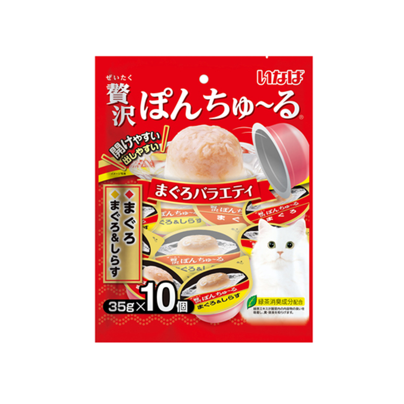 Inaba CIAO Pon Churu Tuna and Seafood Variety Cat Treats