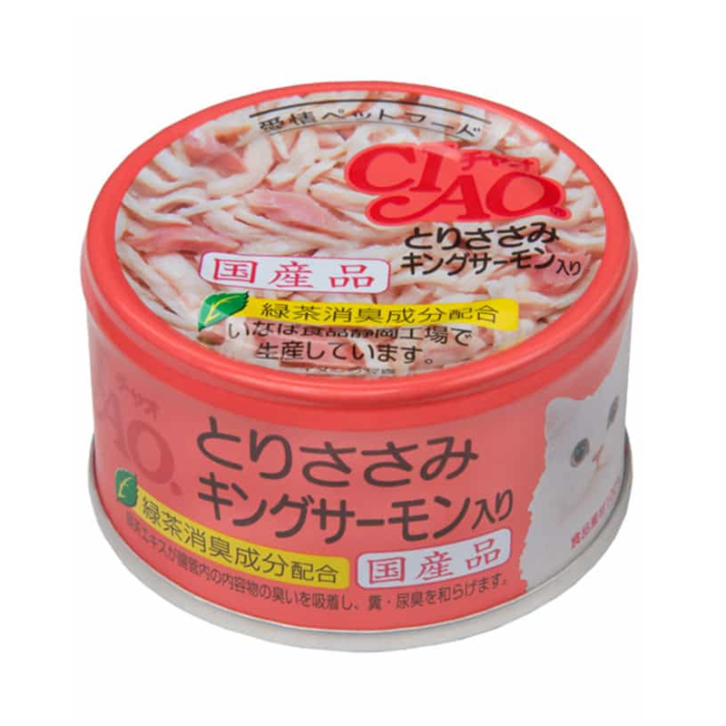 Inaba CIAO Chicken with King Salmon for Cats