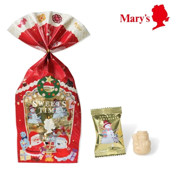 Mary's Christmas Limited Edition Strawberry Cake Flavored Popping Candy Chocolate 6 pcs