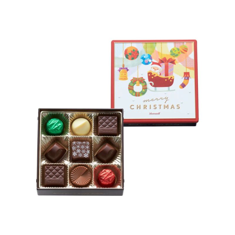 Morozoff 2025 Christmas Assorted Chocolate Gift Box 9pcs
