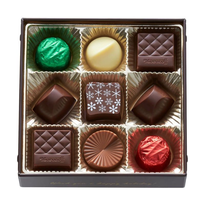 Morozoff 2025 Christmas Assorted Chocolate Gift Box 9pcs