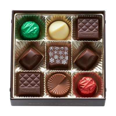 Morozoff 2025 Christmas Assorted Chocolate Gift Box 9pcs