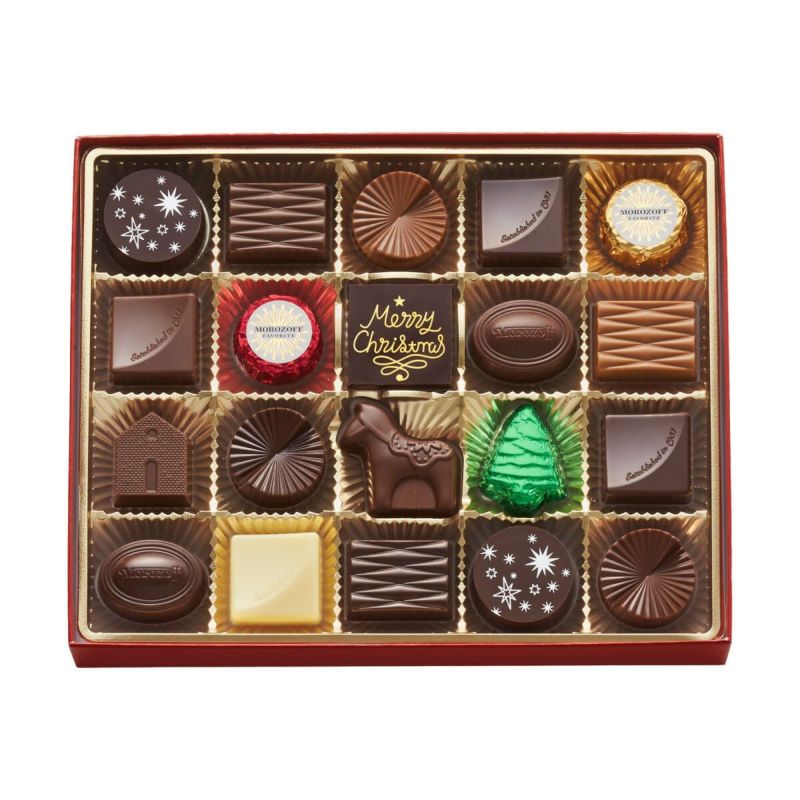 Morozoff 2025 Christmas Assorted Chocolate Gift Box 20pcs