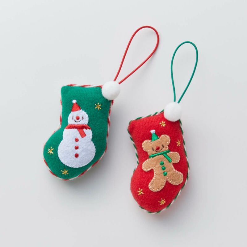 Morozoff 2025 Christmas Chocolate Bagged Gift Box with 9 Christmas Stocking Ornaments