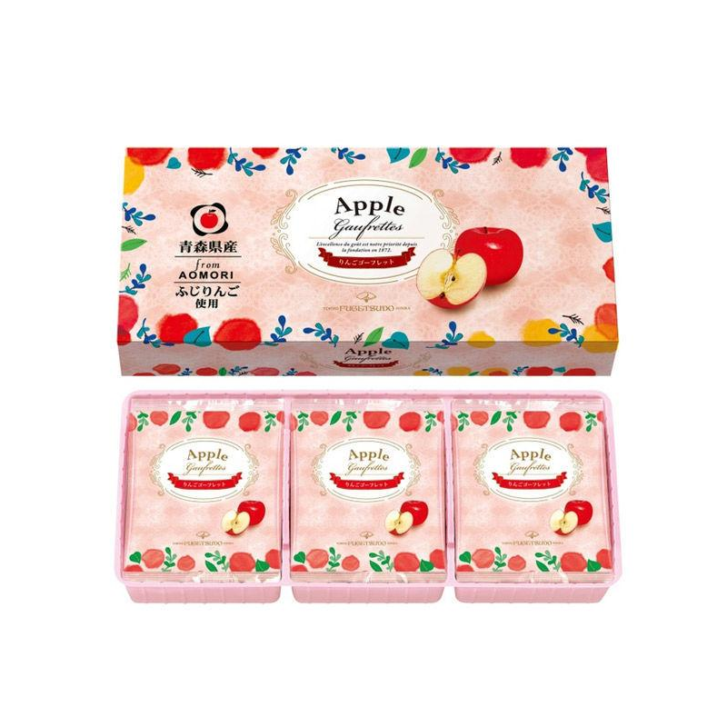Tokyo Fugetsudo Apple Gaufrette Cream Wafer Cookies