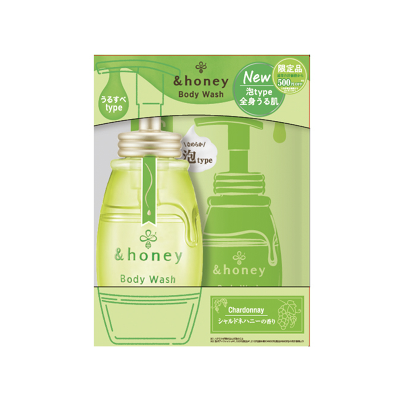 &honey Chardonnay Pure Moist Foam Body Wash with Refill