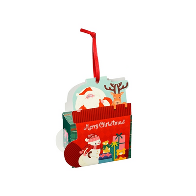 Ginza Cozy Corner Christmas Santa & Socks Raspberry and White Chocolate Cookies