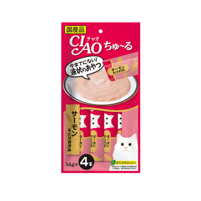 Inaba CIAO Churu Cat Treats (Salmon & Chicken/Tuna & Salmon/Chicken & Beef/Sardine & Tuna)