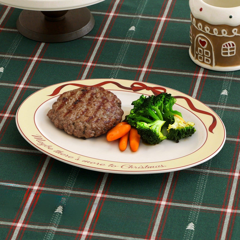 3COINS Christmas Ceramic Oval Plate