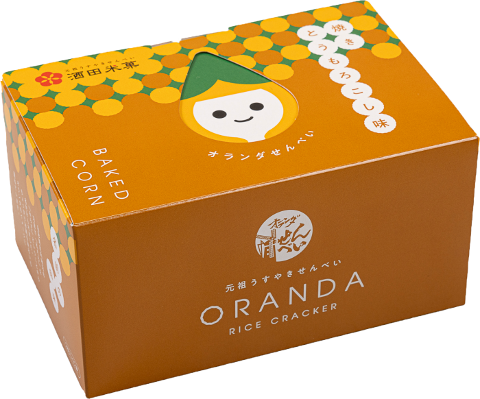Sakata Beika Oranda Baked Corn Flavored Rice Crackers