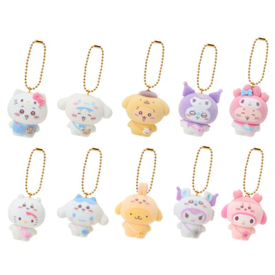 Sanrio Chiikawa Secret Flocked Mascot Charm Characters (Random 1 of 10 Designs)