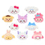 Complete Set of 10 – Chiikawa × Sanrio Characters Secret Hair Clip Collection