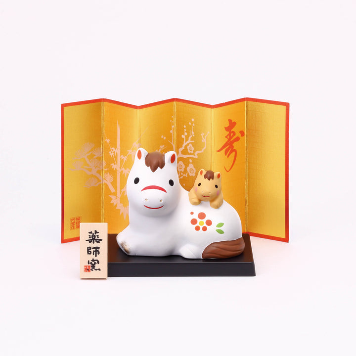 Yakushigama Year of the Horse Mother and Pony Ornament