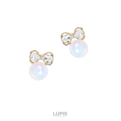 Lupis Ribbon x Aurora Pearl Earrings