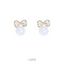 Lupis Ribbon x Aurora Pearl Earrings