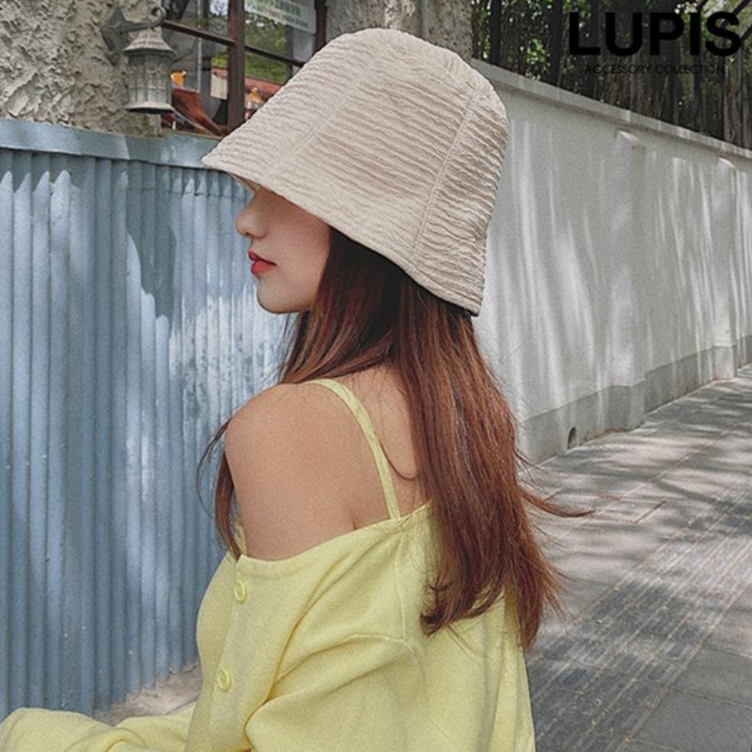 Lupis Pleated Cloche Cap