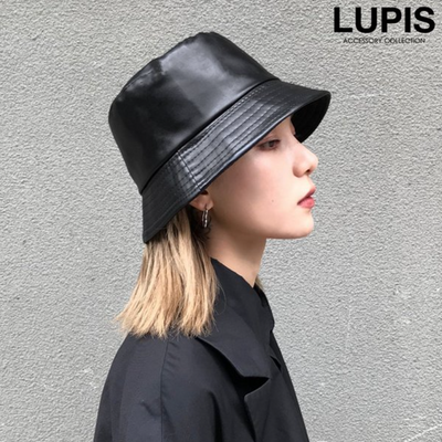 Lupis Faux Leather Bucket Hat