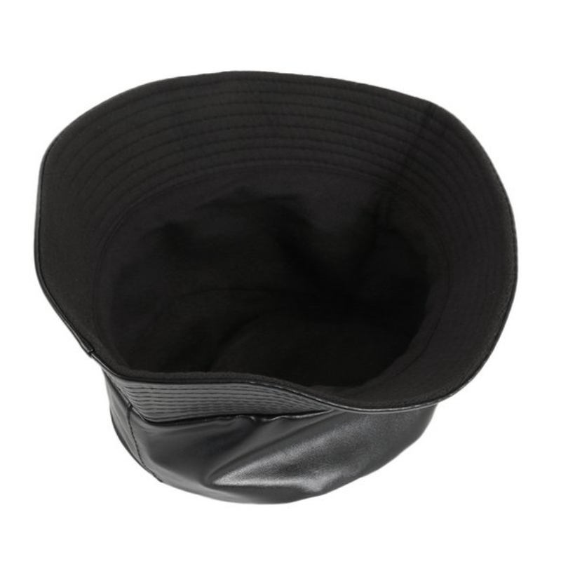 Lupis Faux Leather Bucket Hat
