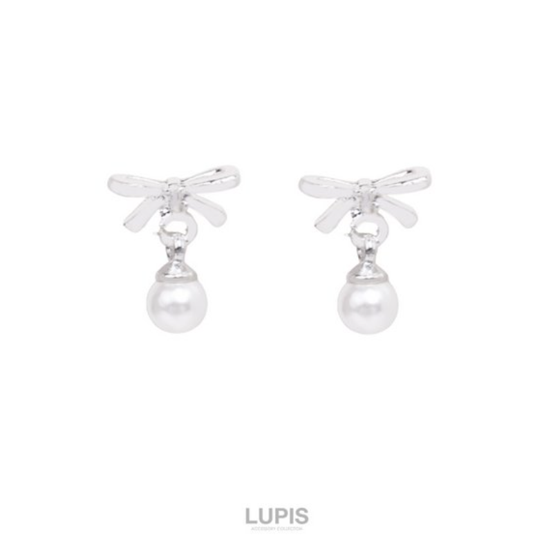 Lupis Bow & Pearl Earrings