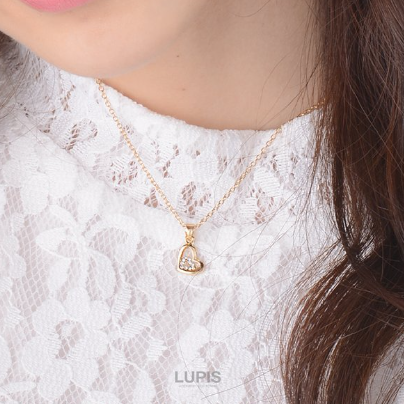 Lupis Heart-Shaped Diamond Necklace