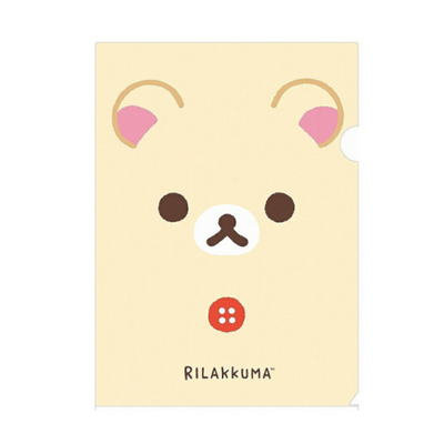 San-X Rilakkuma Big Face Soft A4 Clear Folder