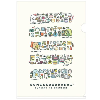 San-X Sumikkogurashi Cute A4 Clear Folder Everyone/Each Life