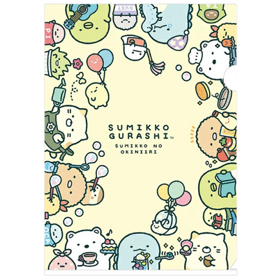 San-X Sumikkogurashi Cute A4 Clear Folder Everyone/Each Life