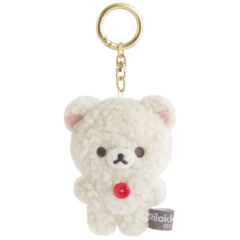 San-X Rilakkuma abd Korilakkuma Fuzzy Plush Keychain