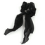 LUPIS Satin Organza Bow Hair Tie, Black, v1099