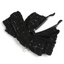 Tweed Ribbon Banana Clip Black