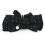Tweed Ribbon Banana Clip Black