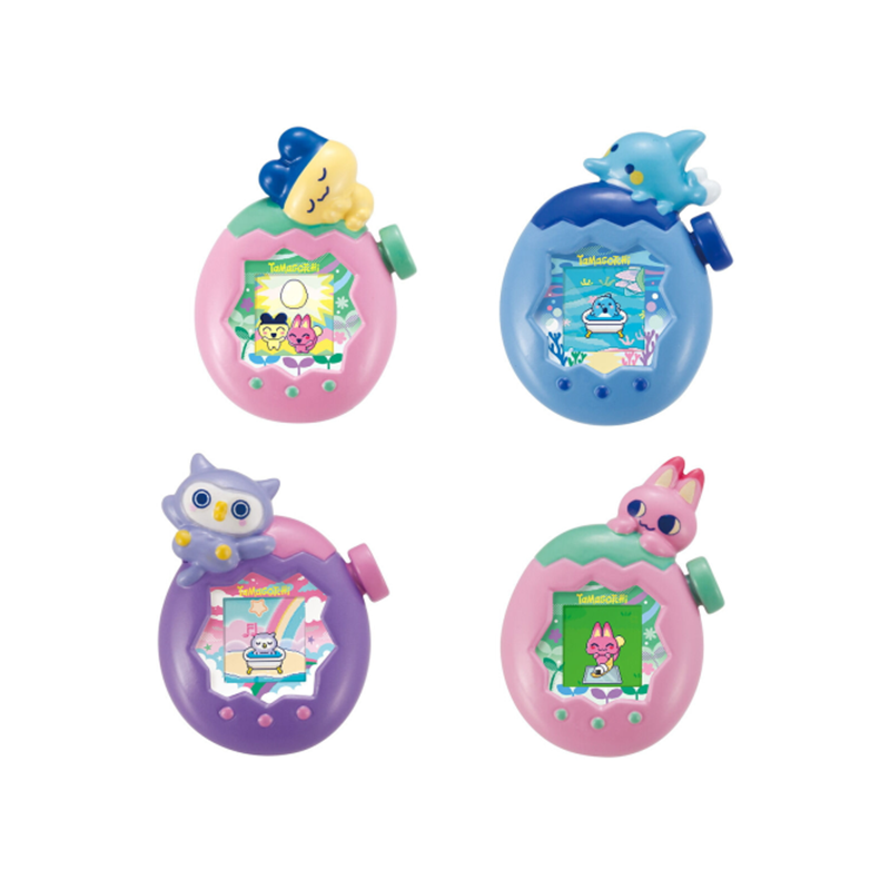 Bandai Bikkura Tamago Tamagotchi Paradise Kawayui Bath Bomb with Random Ponytail Holder
