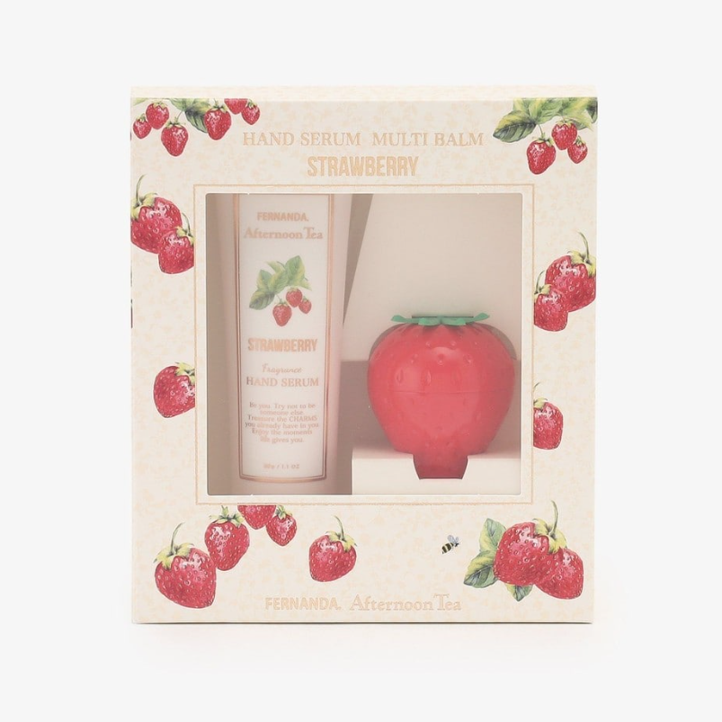Afternoon Tea Strawberry Fragrance Hand Cream & Multipurpose Balm Set