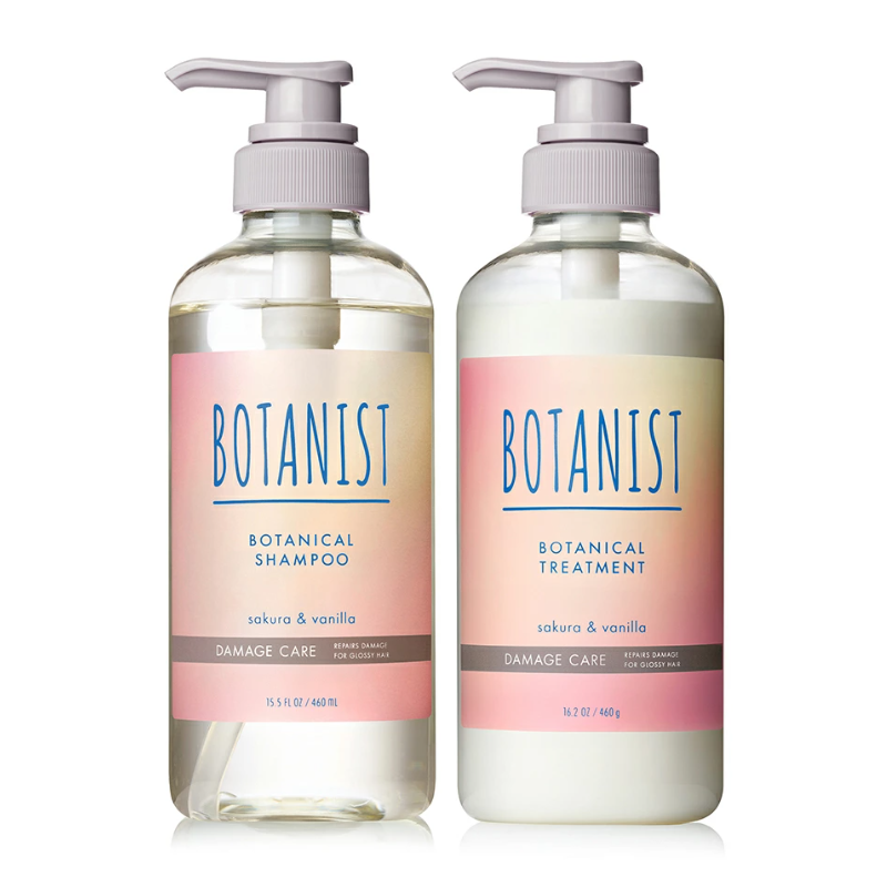 Botanist Botanical Hair Care Set, Damage Care, Sakura & Vanilla Scent