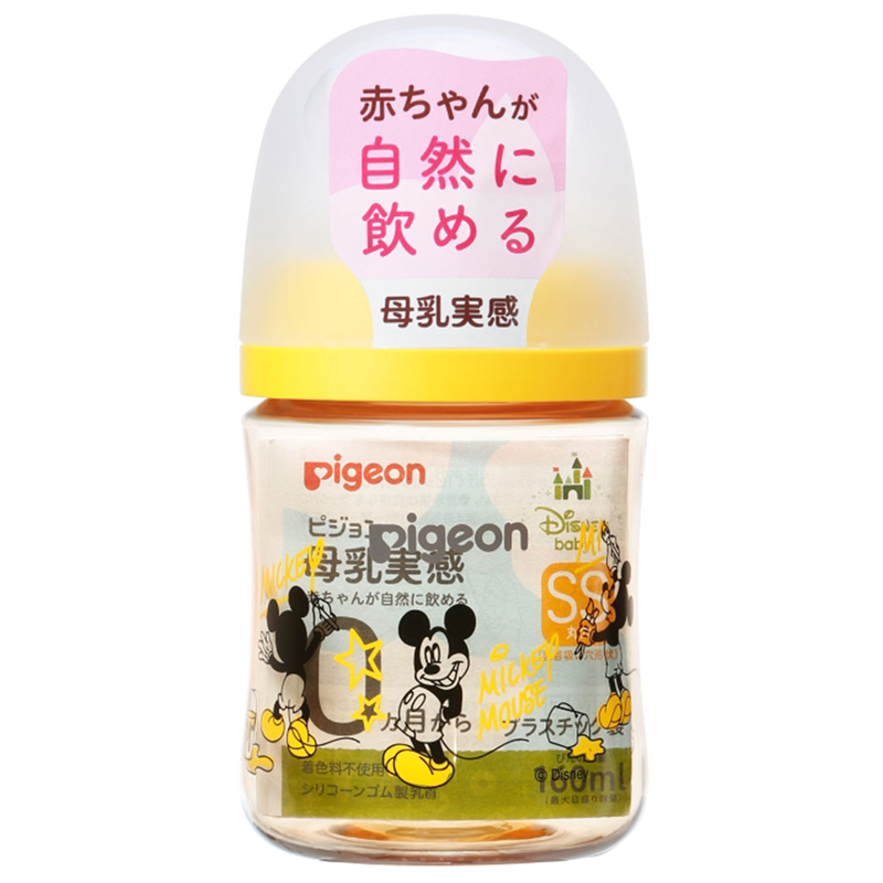 Pigeon Mickey Mouse Natural Feel Baby Bottle