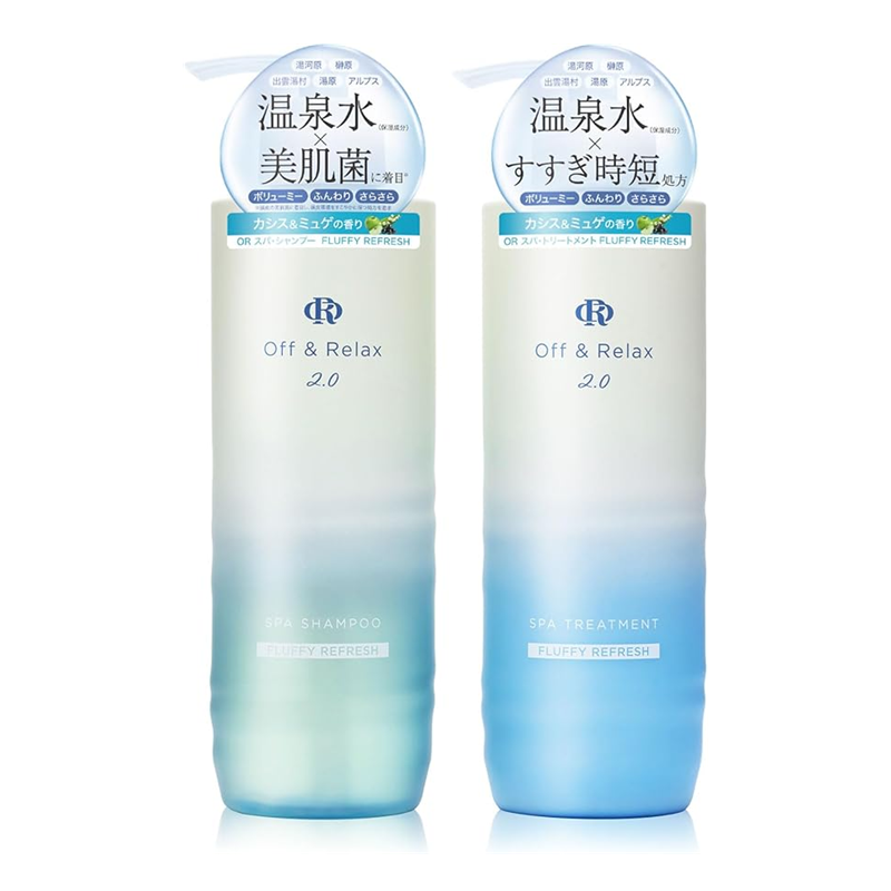 Off and Relax 2.0 Airy Bottle Soft and Light Spa Shampoo and Treatment Set 460ml + 460ml