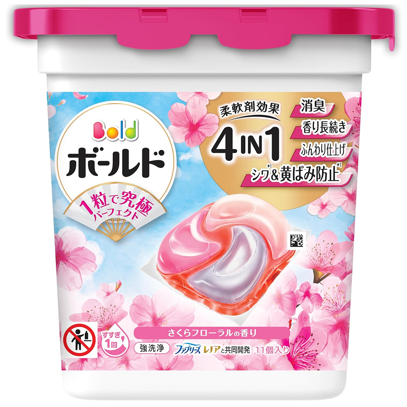 P&G Bold 4 in 1 Sakura Floral Scented Laundry Detergent Pods